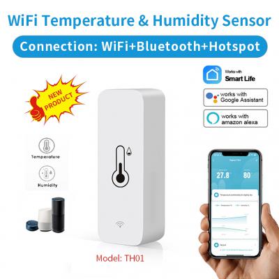 WIFI智能涂鸦室内温湿度传感器手机热点连接高灵敏度温湿度计